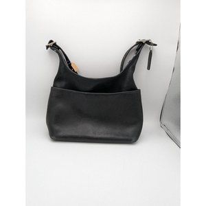 Vintage Coach Purse Black Leather Janice Legacy Crescent Shoulder Bag